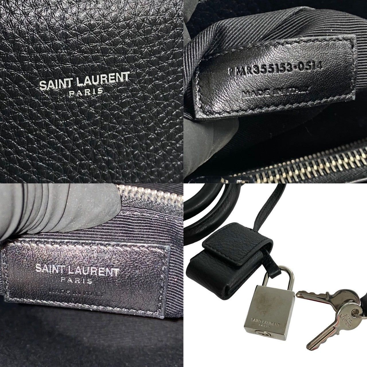 Yves Saint Laurent Yves Saint Laurent Handbag Black Leather Size ONE SIZE - 3 Thumbnail
