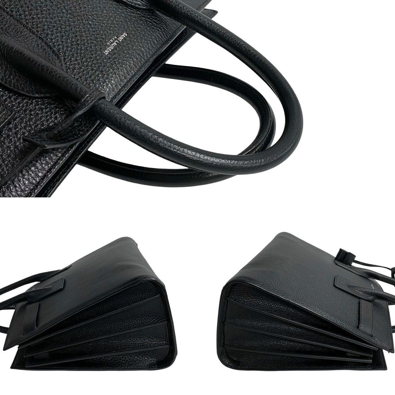 Yves Saint Laurent Yves Saint Laurent Handbag Black Leather Size ONE SIZE - 5 Thumbnail