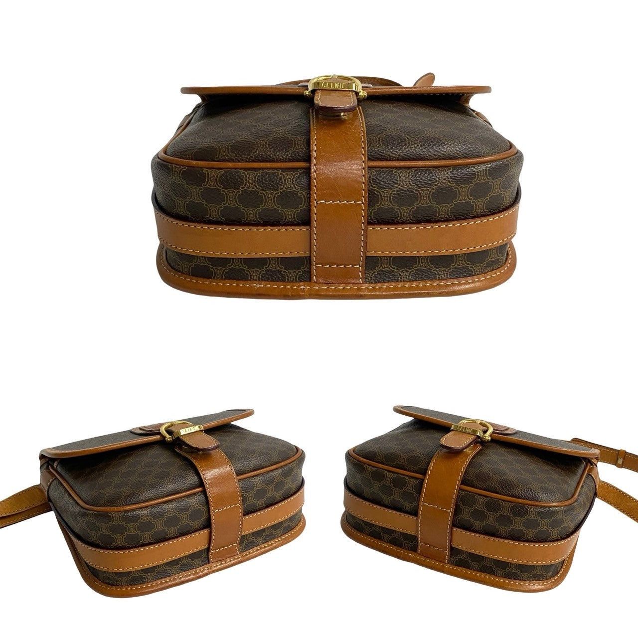 Celine Celine Shoulder Bag Brown Leather Size ONE SIZE - 6 Thumbnail