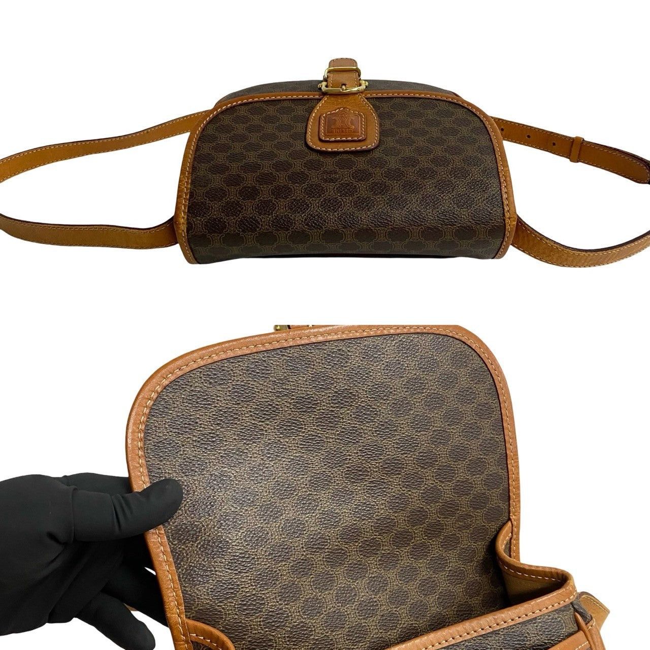 Celine Celine Shoulder Bag Brown Leather Size ONE SIZE - 8 Thumbnail