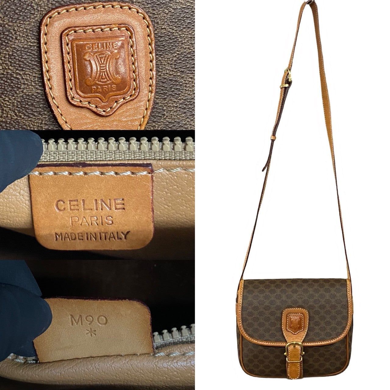 Celine Celine Shoulder Bag Brown Leather Size ONE SIZE - 3 Thumbnail