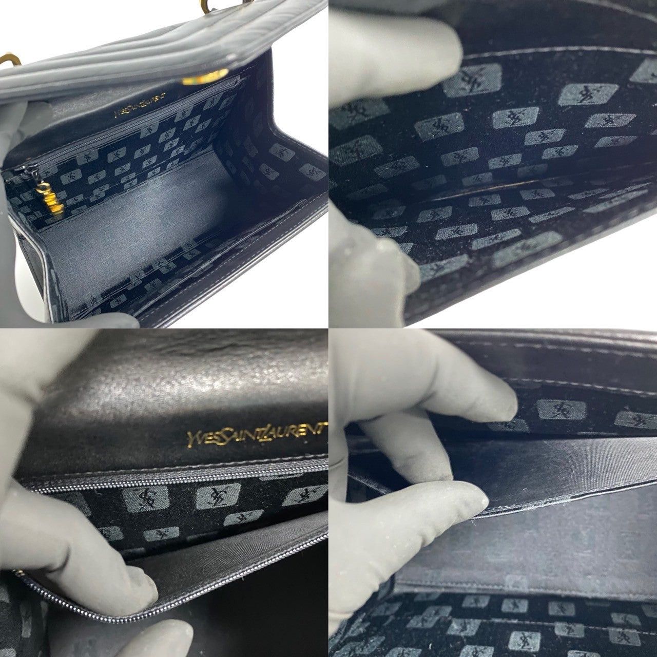 Yves Saint Laurent Yves Saint Laurent Handbag Black Leather Size ONE SIZE - 9 Thumbnail