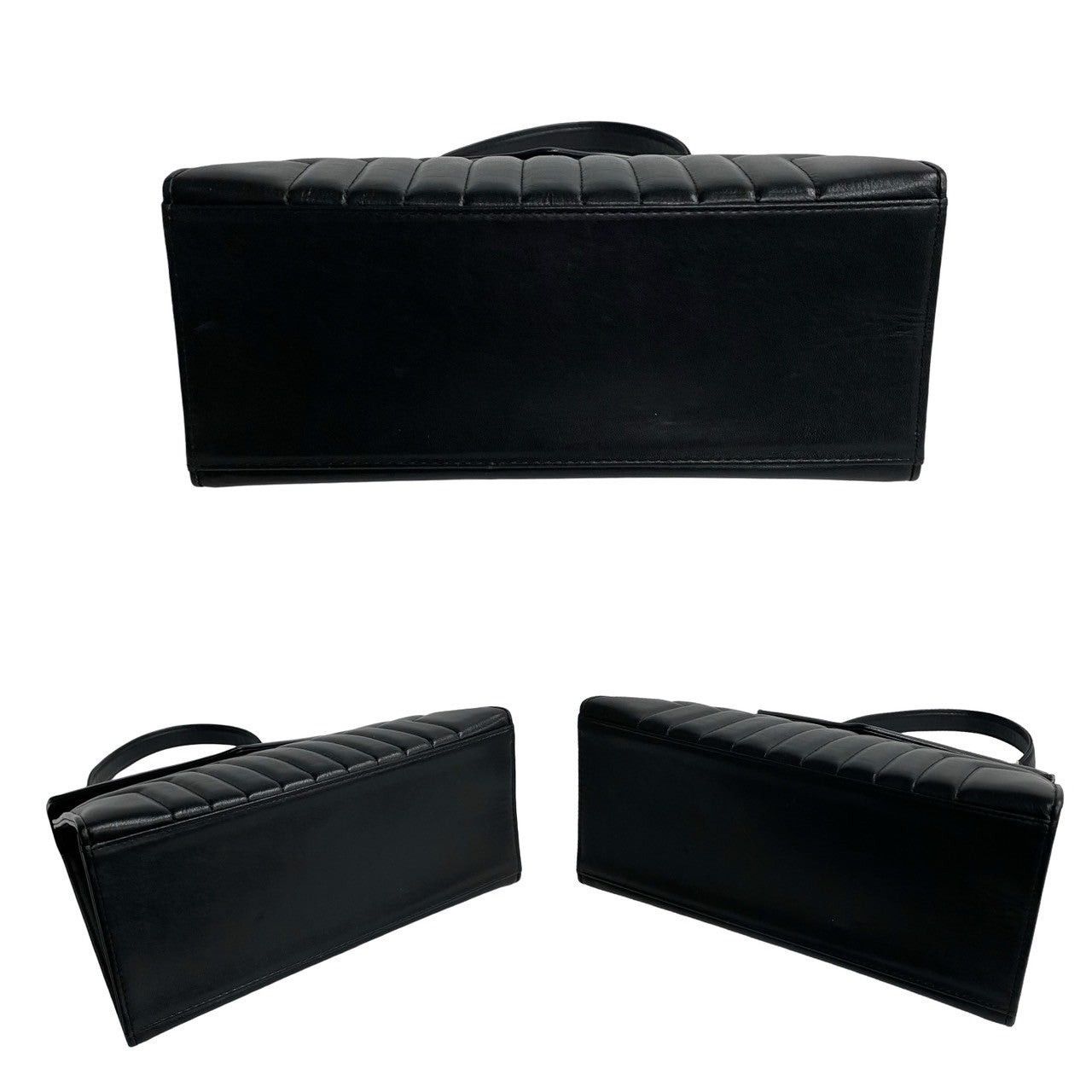 Yves Saint Laurent Yves Saint Laurent Handbag Black Leather Size ONE SIZE - 6 Thumbnail