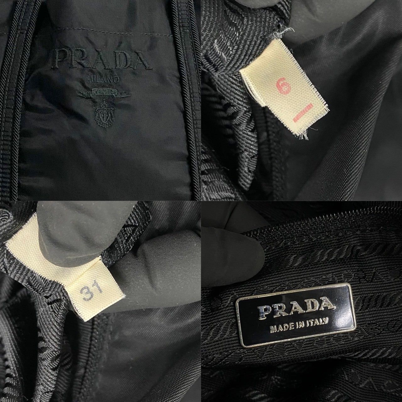 Prada Prada Tote Bag Black Nylon Size ONE SIZE - 4 Thumbnail