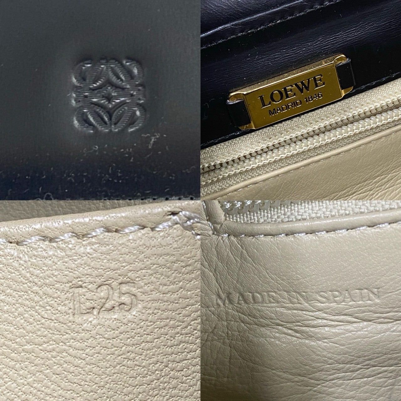 Loewe Loewe Handbag Black Leather Size ONE SIZE - 3 Thumbnail