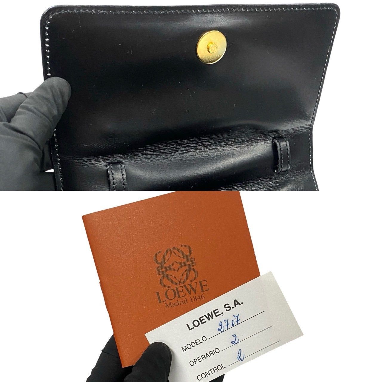Loewe Loewe Handbag Black Leather Size ONE SIZE - 8 Thumbnail