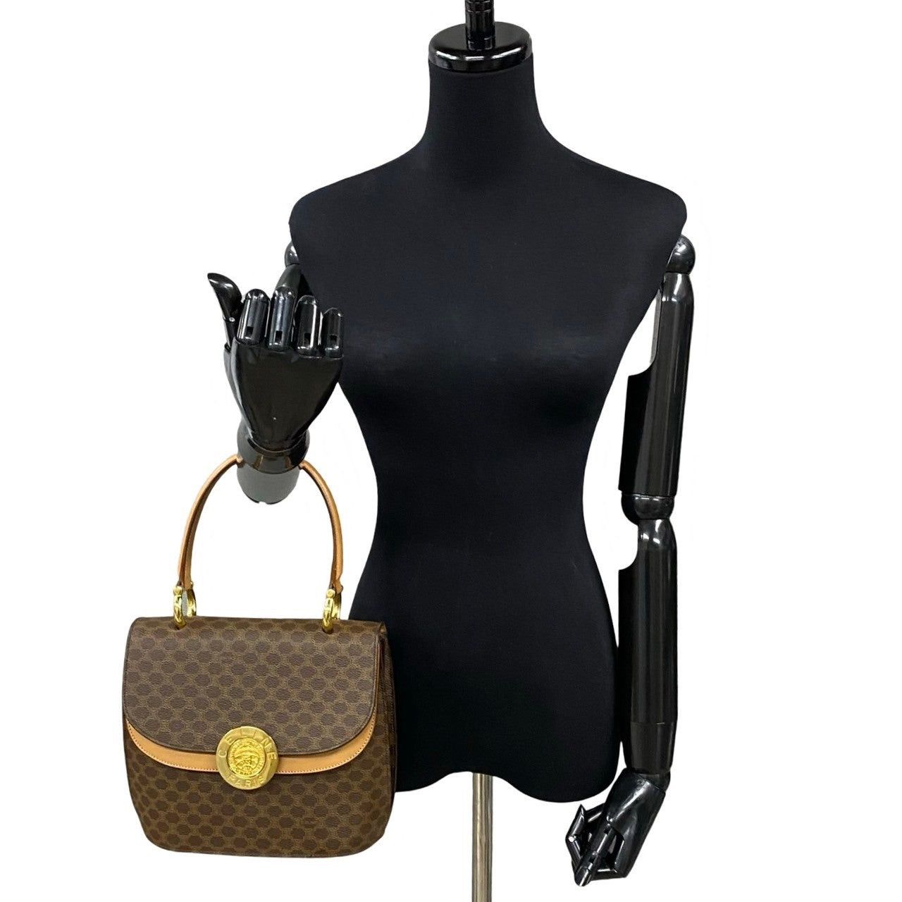 Celine Celine Handbag Brown Leather Size ONE SIZE - 2 Thumbnail