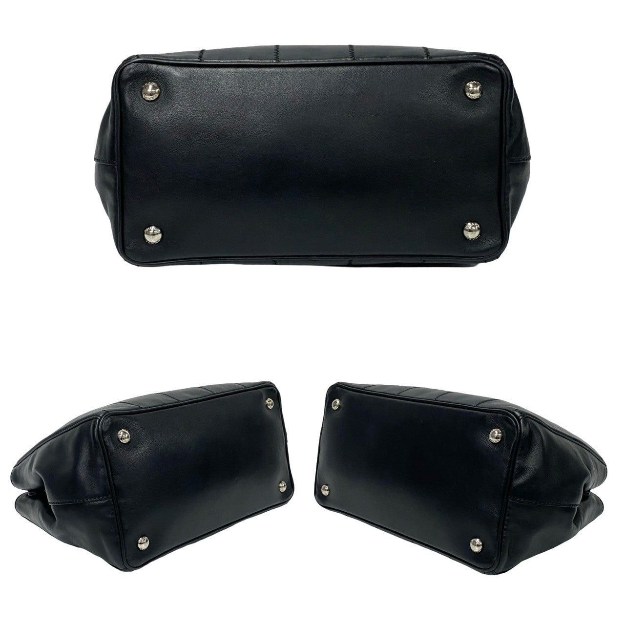 Prada Prada Shoulder Bag Black Leather Size ONE SIZE - 6 Thumbnail