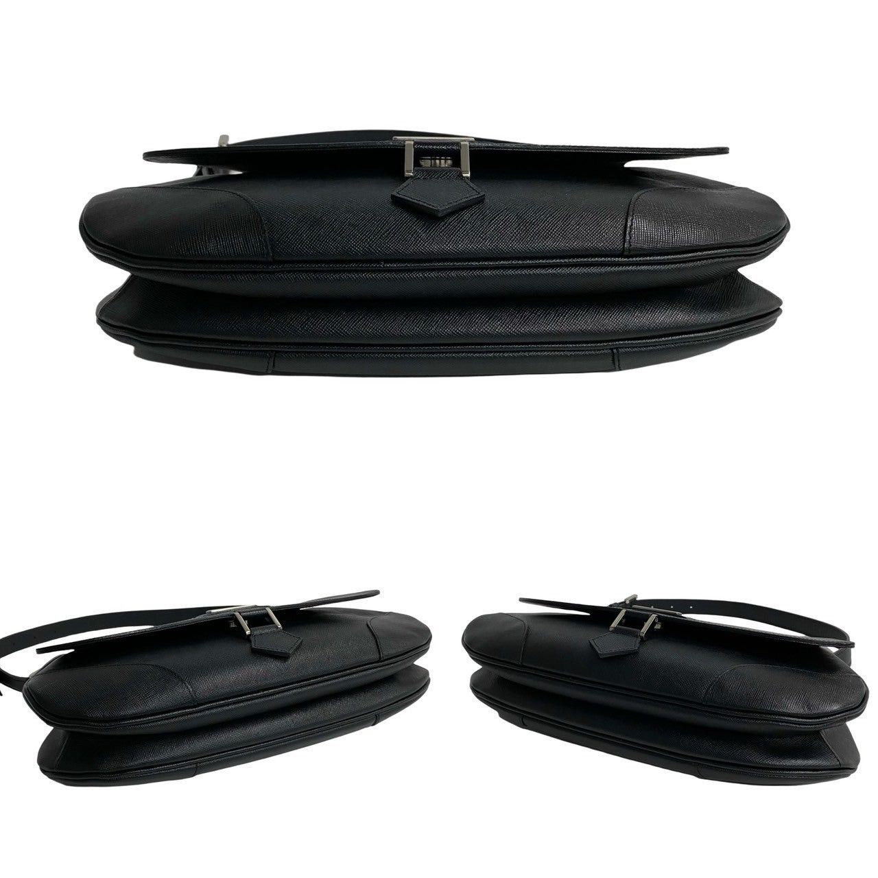 Burberry Burberry Shoulder Bag Black Leather Size ONE SIZE - 6 Thumbnail