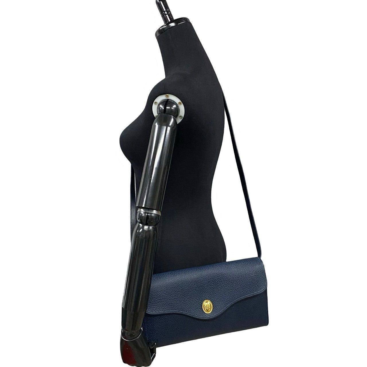 Dior Dior Shoulder Bag Navy Leather Size ONE SIZE - 2 Thumbnail