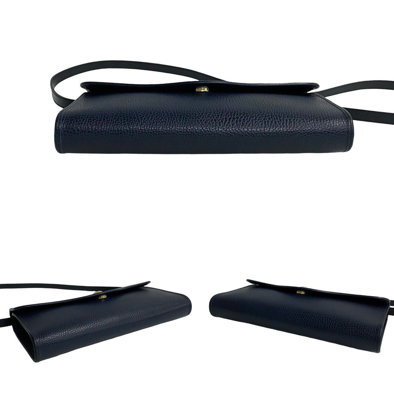 Dior Dior Shoulder Bag Navy Leather Size ONE SIZE - 6 Thumbnail