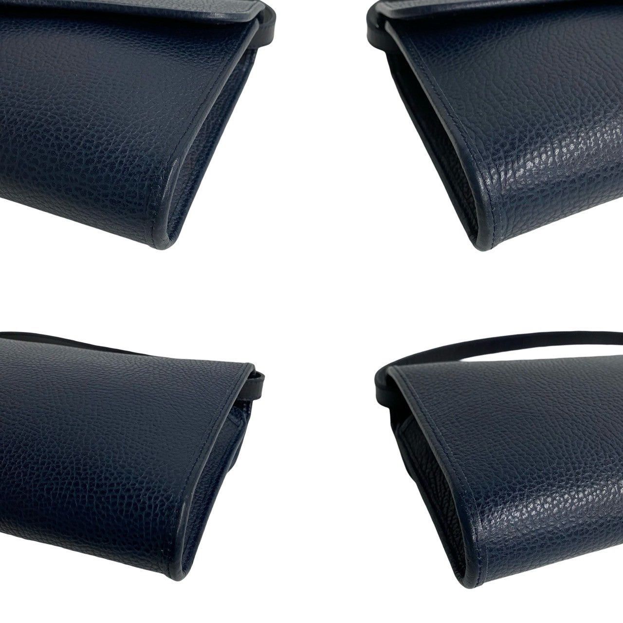 Dior Dior Shoulder Bag Navy Leather Size ONE SIZE - 7 Thumbnail