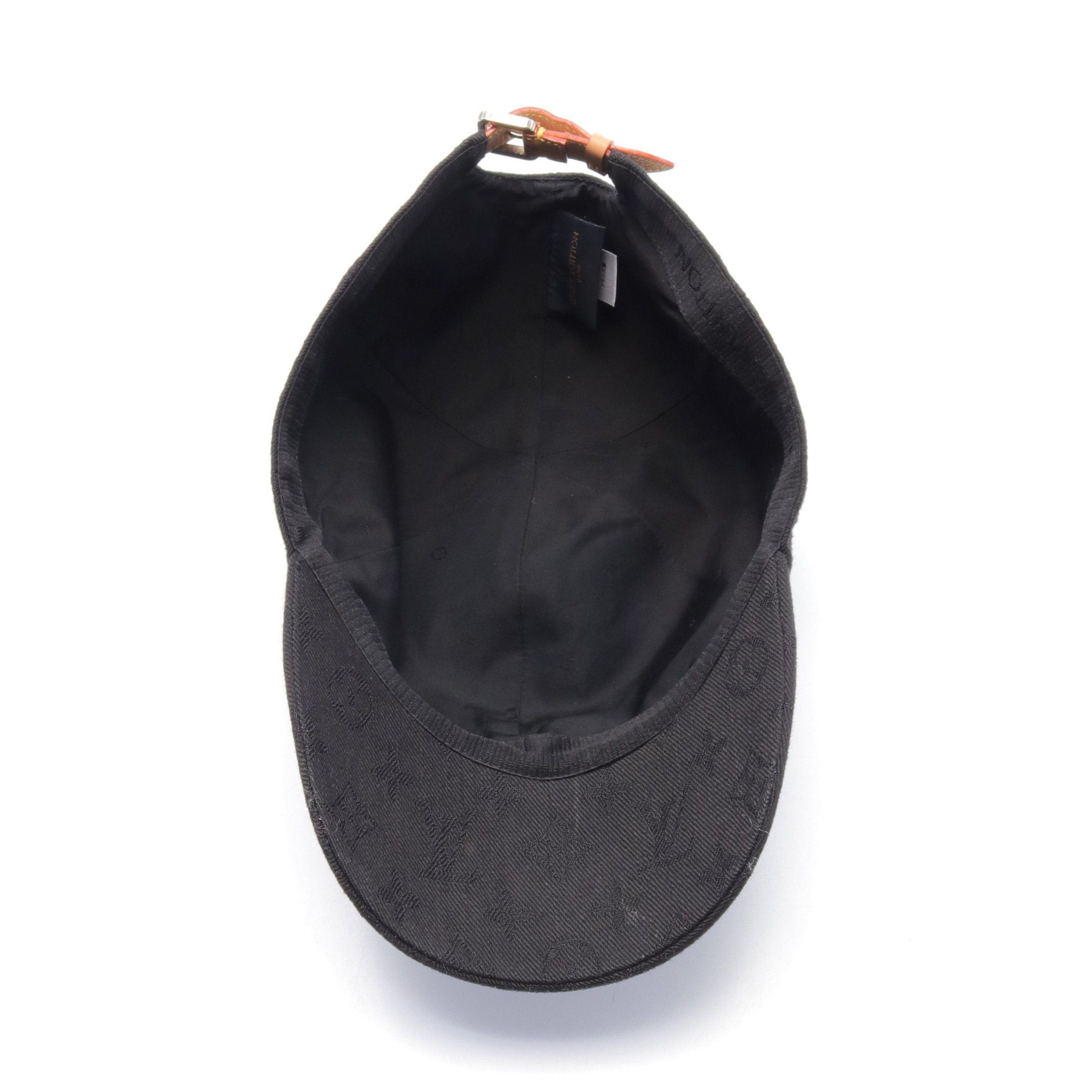 Louis Vuitton Louis Vuitton Monogram Essential Cap Cotton Black Size ONE SIZE - 3 Thumbnail
