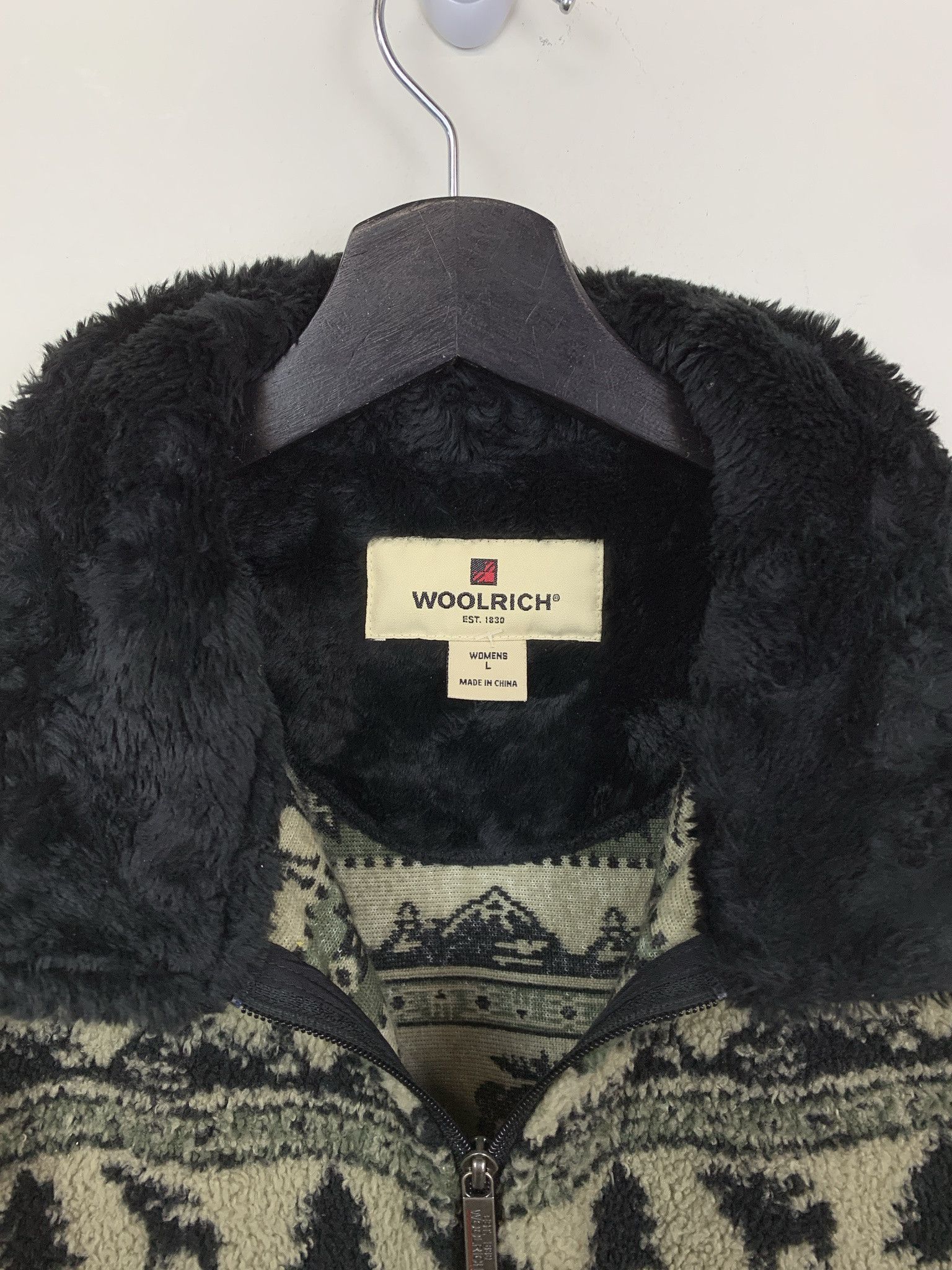 Vintage × Woolrich Woolen Mills Vintage Woolrich Fleece Moose Forest Zip Fleece Vest Size M Size US M / EU 48-50 / 2 - 2 Thumbnail