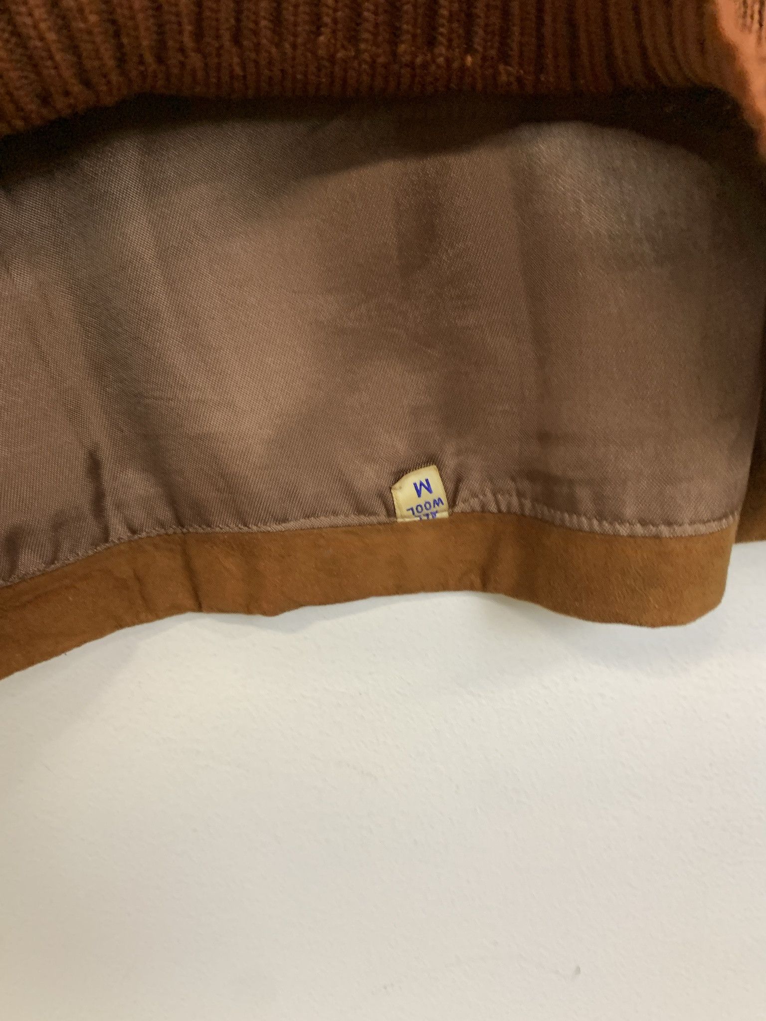 Leather Vintage 1980s Suede Front Tunic Vest Pure Wool Size M Size US M / EU 48-50 / 2 - 4 Thumbnail