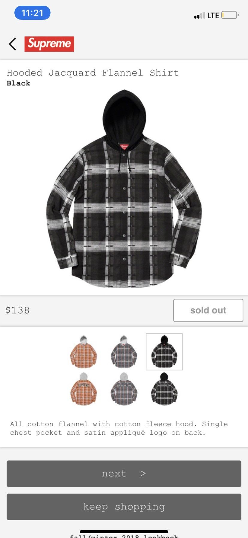 Supreme Hooded Jacquard Flannel Shirt | Grailed