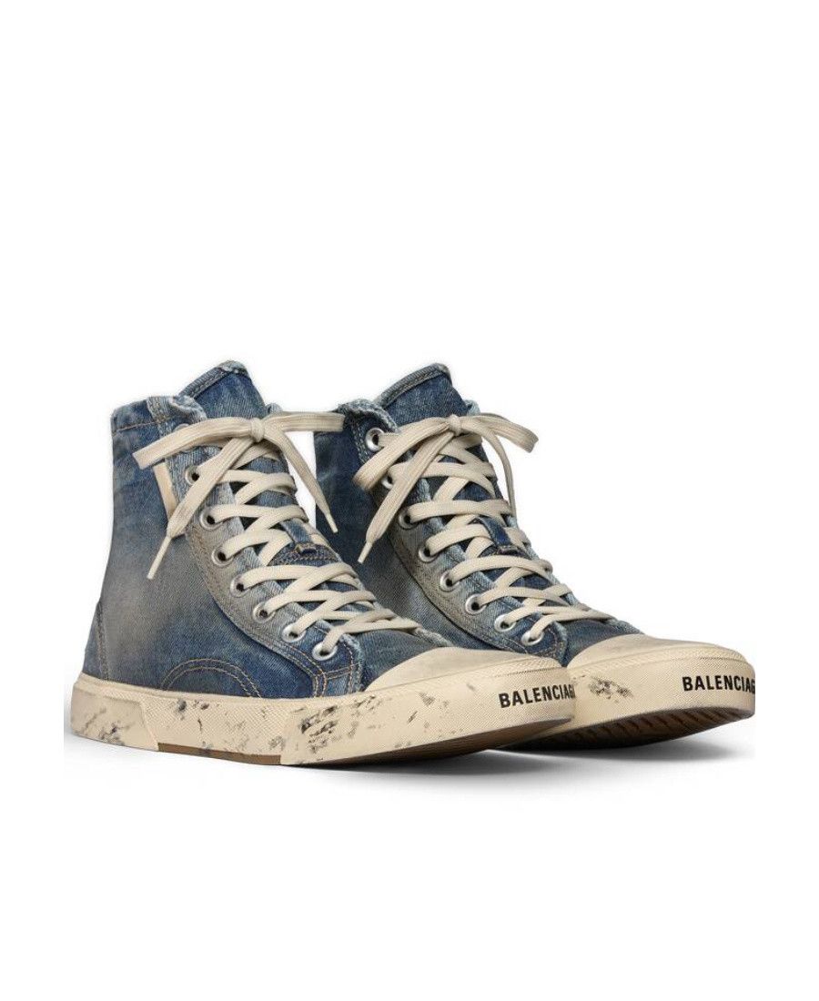 Balenciaga Balenciaga Paris Denim High-Top Sneakers Size US 9 / IT 39 - 3 Thumbnail