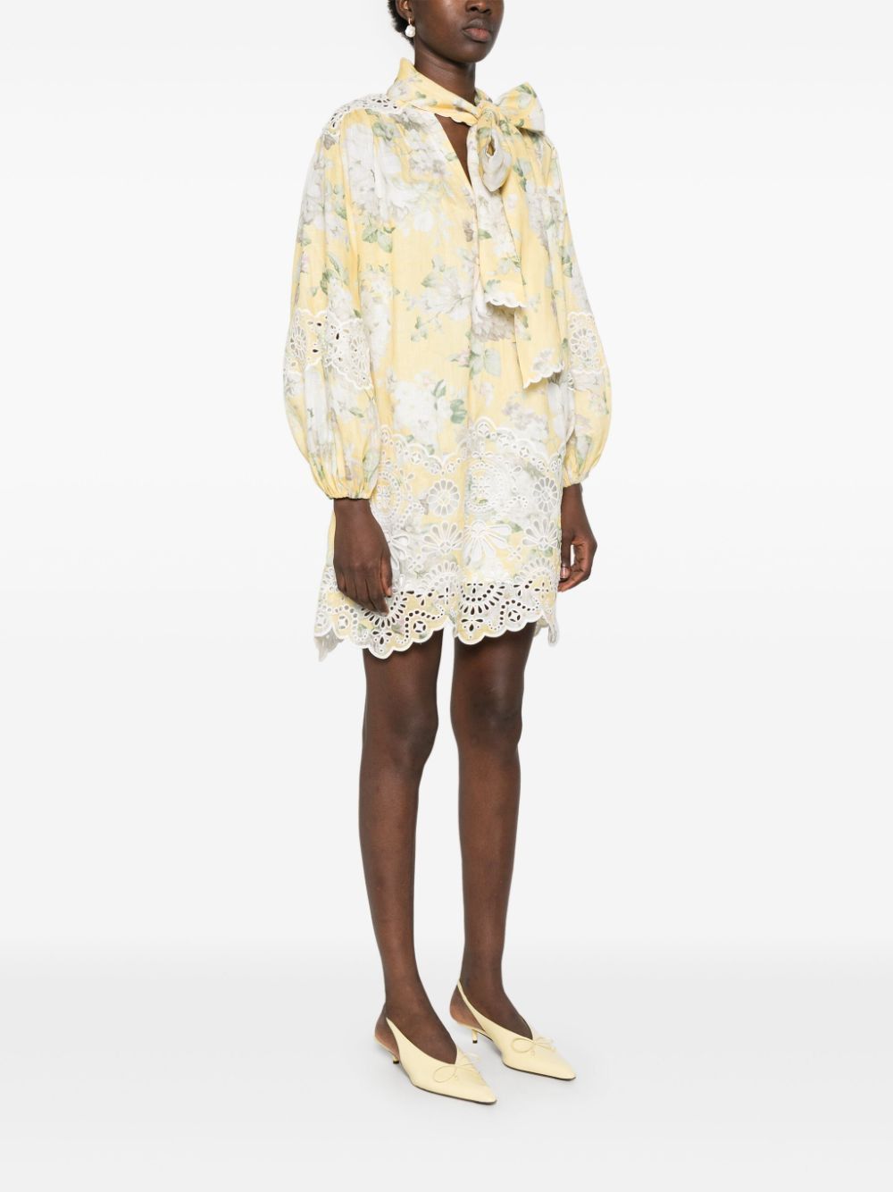 Zimmermann ACACIA LINEN MINI DRESS Size S / US 4 / IT 40 - 5 Thumbnail