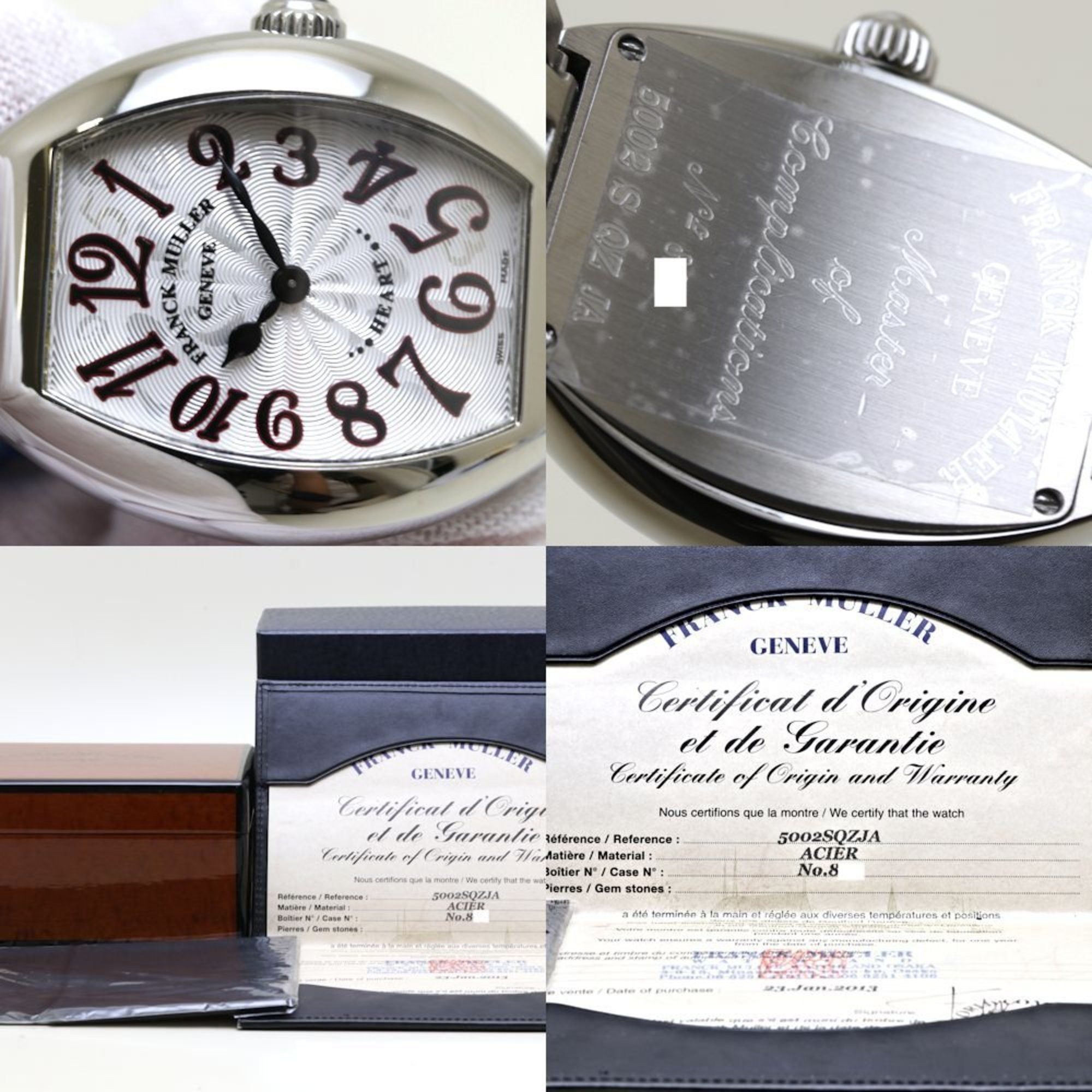 Franck Muller FRANCK MULLER Heart to Tresor 5002SJA AC Stainless Steel Ladies 130312 Size ONE SIZE - 8 Thumbnail
