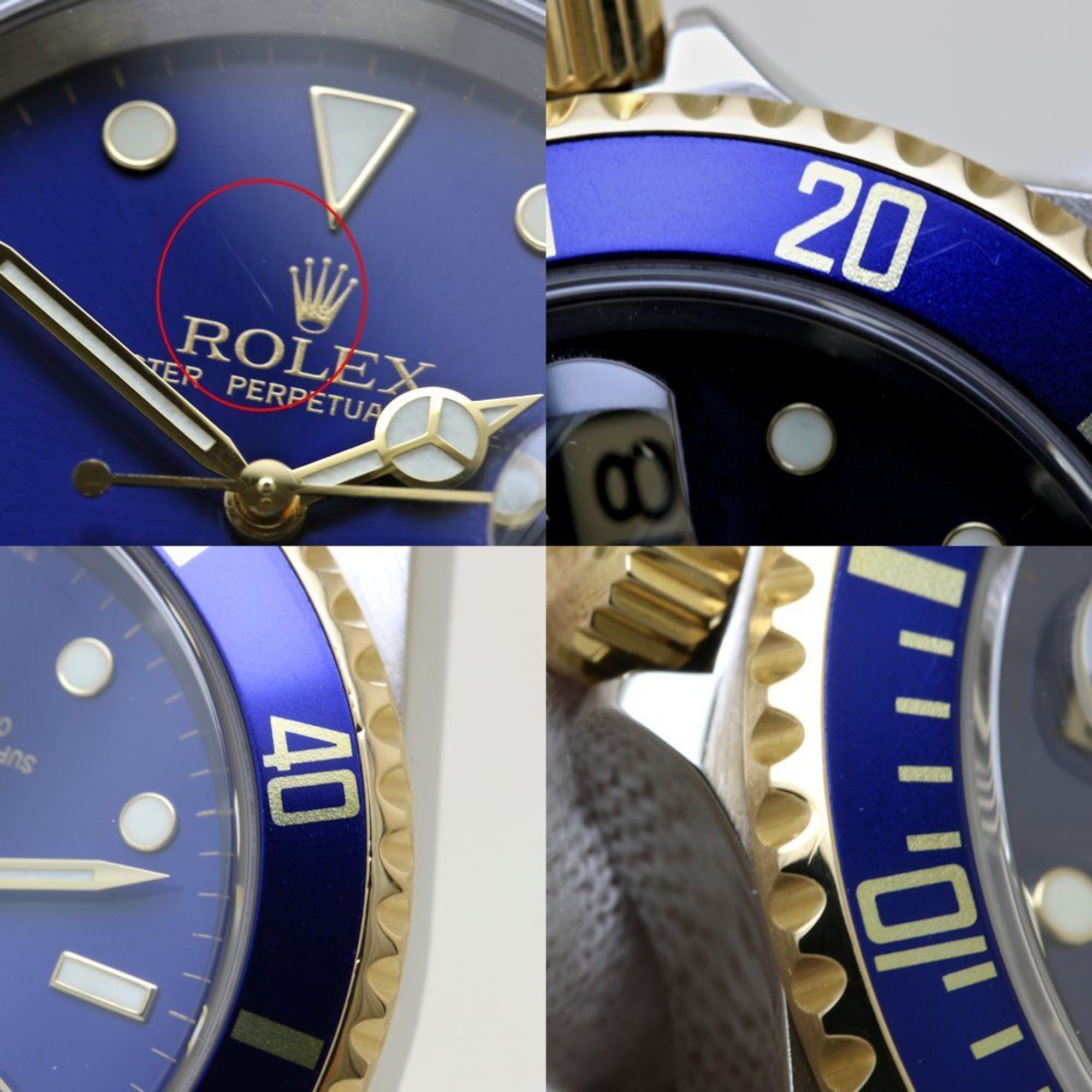 Rolex Rolex Blue Submariner Date 16613TK18YGx Stainless Steel Men's 39678 Size ONE SIZE - 6 Thumbnail