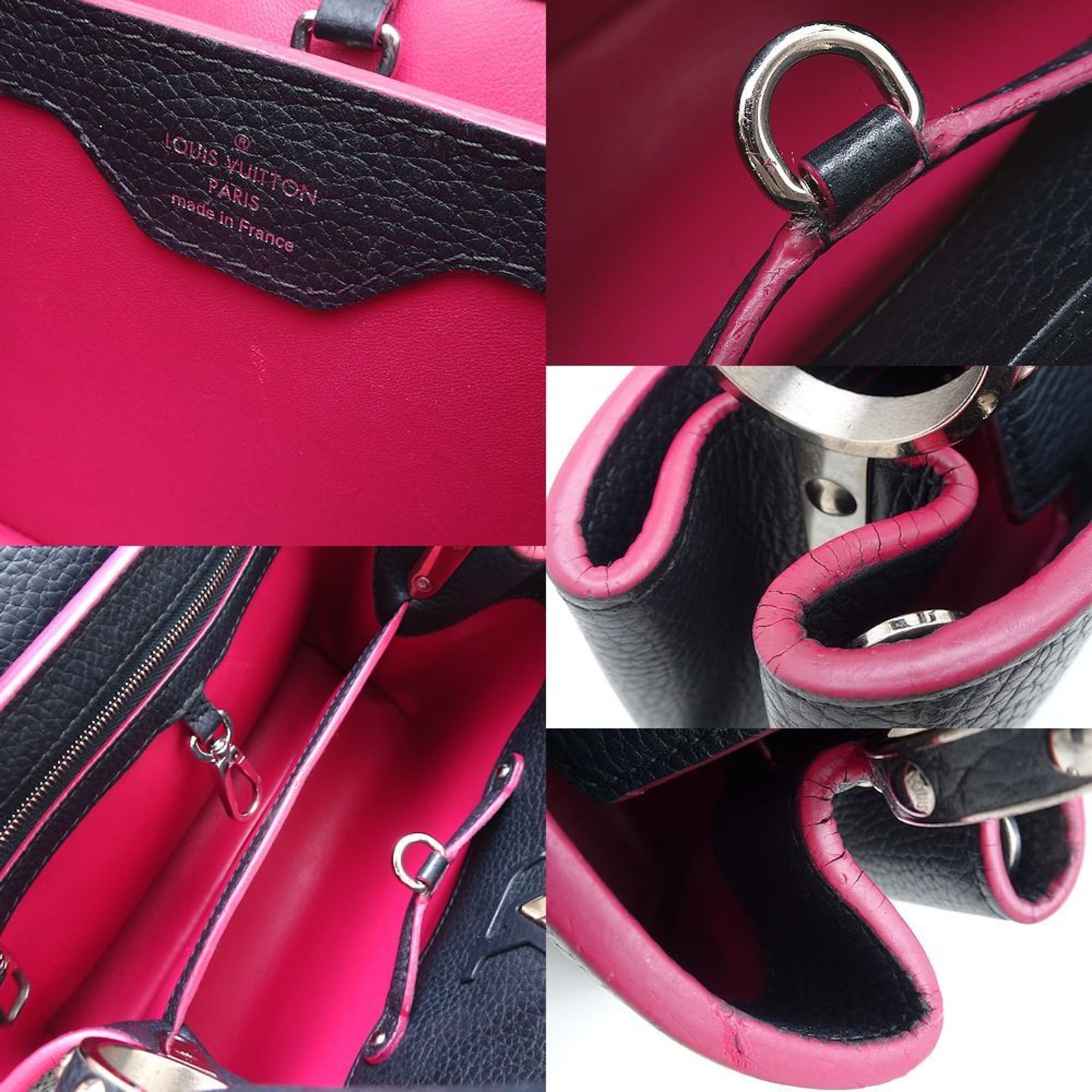 Louis Vuitton LOUIS VUITTON Capucines BB M94517 2-Way Bag Parnassea Line Cobalt Fuchsia 351837 Size ONE SIZE - 9 Thumbnail