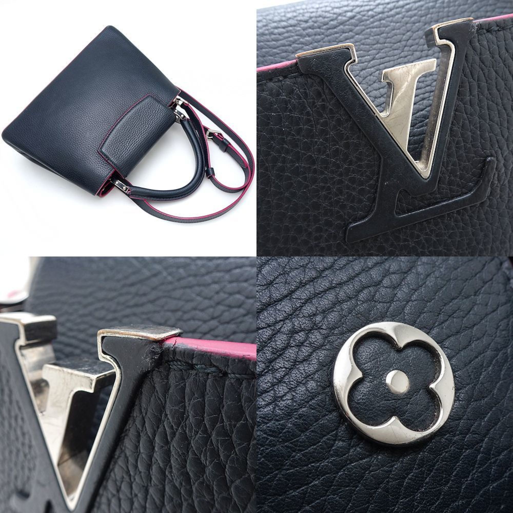 Louis Vuitton LOUIS VUITTON Capucines BB M94517 2-Way Bag Parnassea Line Cobalt Fuchsia 351837 Size ONE SIZE - 3 Thumbnail