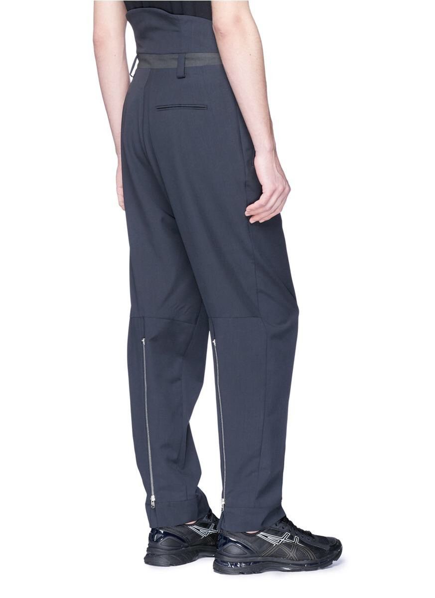 kiko kostadinov 18ss blake zip trousers