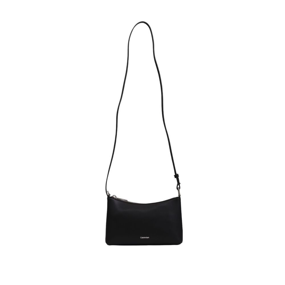 Calvin Klein Black Recycled Polyester Women's Handbag Size ONE SIZE - 3 Thumbnail