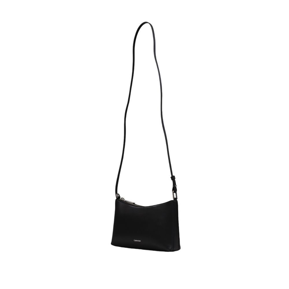 Calvin Klein Black Recycled Polyester Women's Handbag Size ONE SIZE - 4 Thumbnail