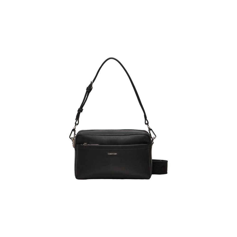 Calvin Klein Black Recycled Polyester Women's Handbag Size ONE SIZE - 2 Thumbnail