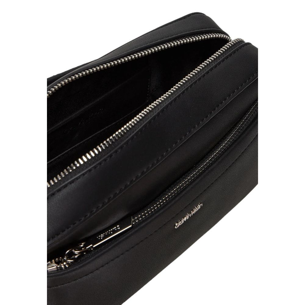 Calvin Klein Black Recycled Polyester Women's Handbag Size ONE SIZE - 4 Thumbnail