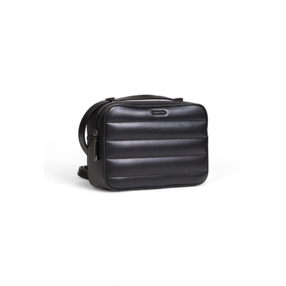 Calvin Klein Black Recycled Polyester Women's Handbag Size ONE SIZE - 3 Thumbnail