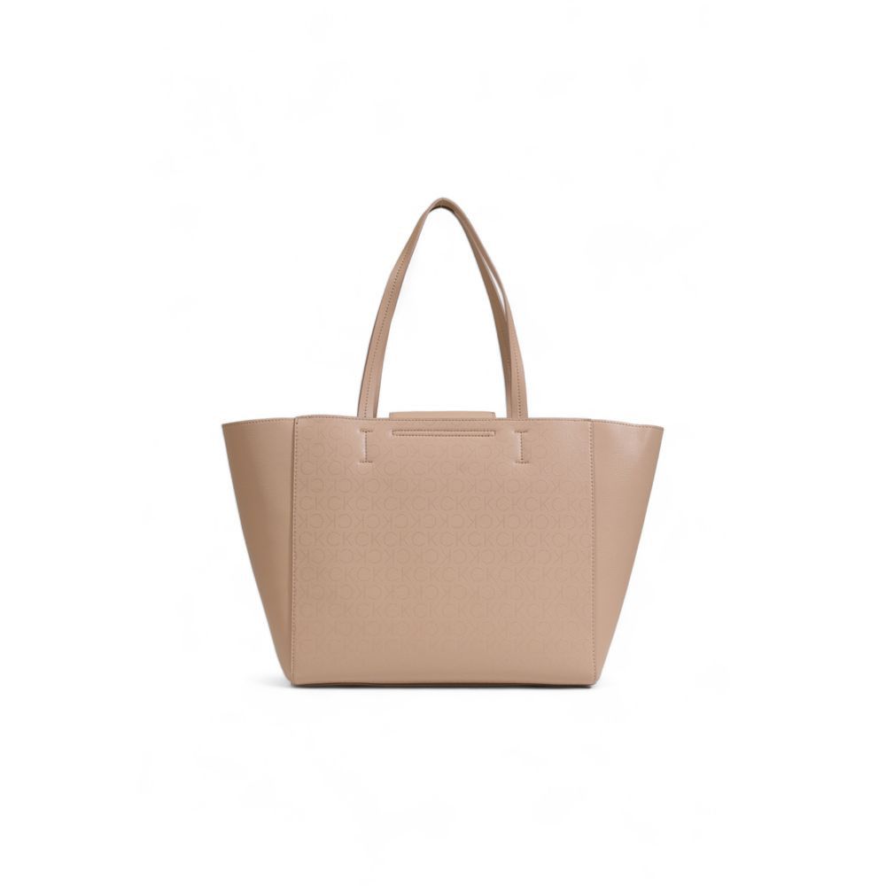 Calvin Klein Beige Recycled Polyester Women's Handbag Size ONE SIZE - 2 Thumbnail