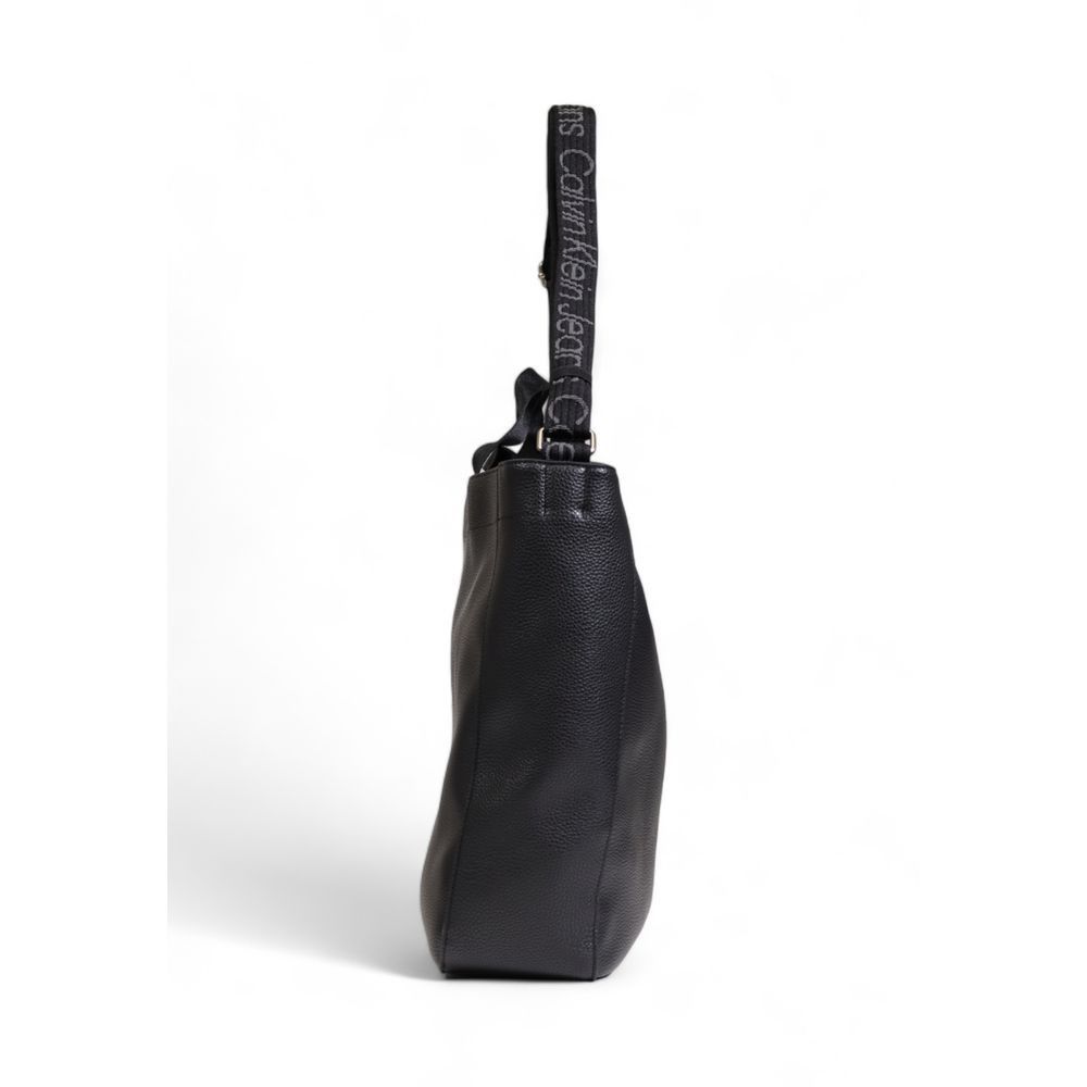 Calvin Klein Black Polyethylene Women's Handbag Size ONE SIZE - 4 Thumbnail