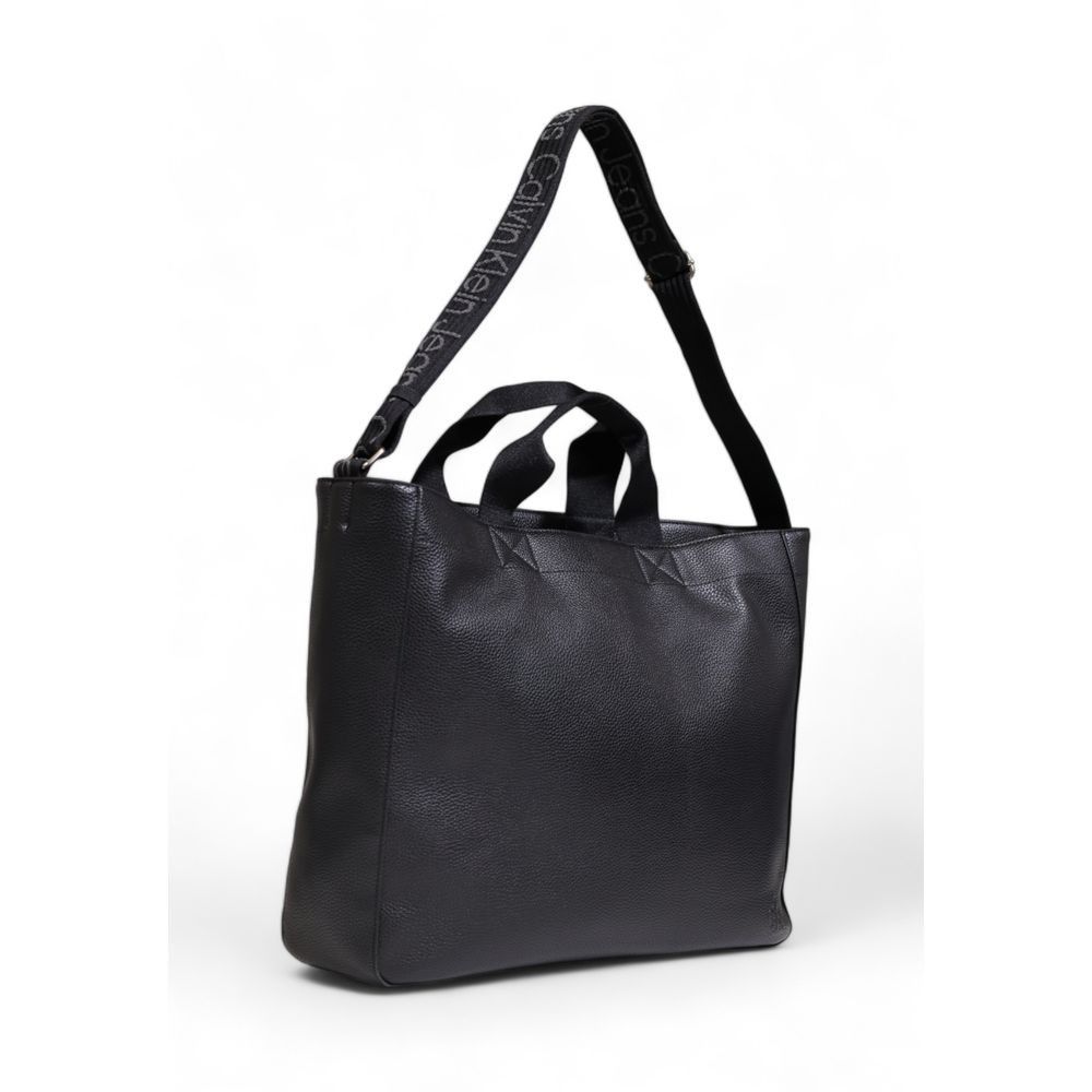 Calvin Klein Black Polyethylene Women's Handbag Size ONE SIZE - 3 Thumbnail