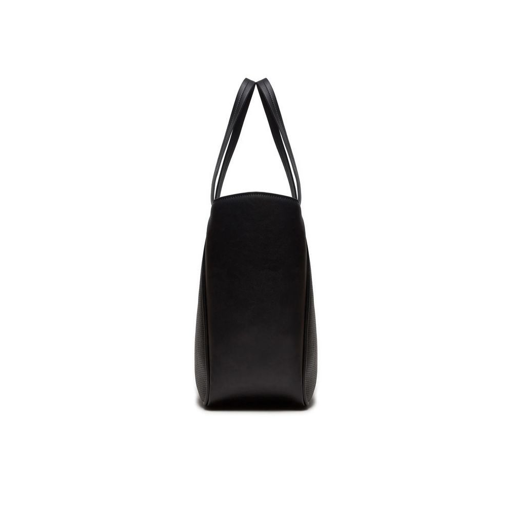 Calvin Klein Black Synthetic Leather Women's Handbag Size ONE SIZE - 3 Thumbnail