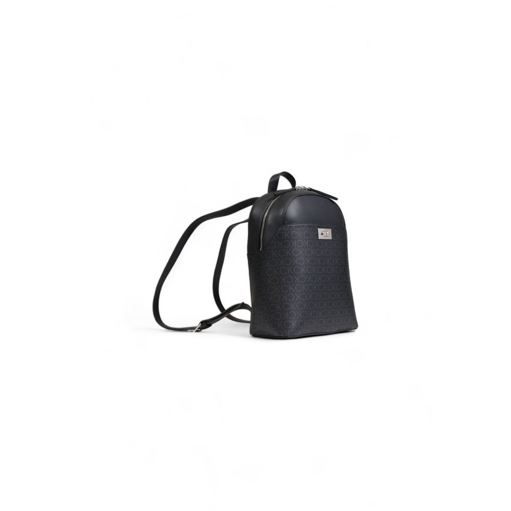 Calvin Klein Black Recycled Polyester Women's Backpack Size ONE SIZE - 4 Thumbnail