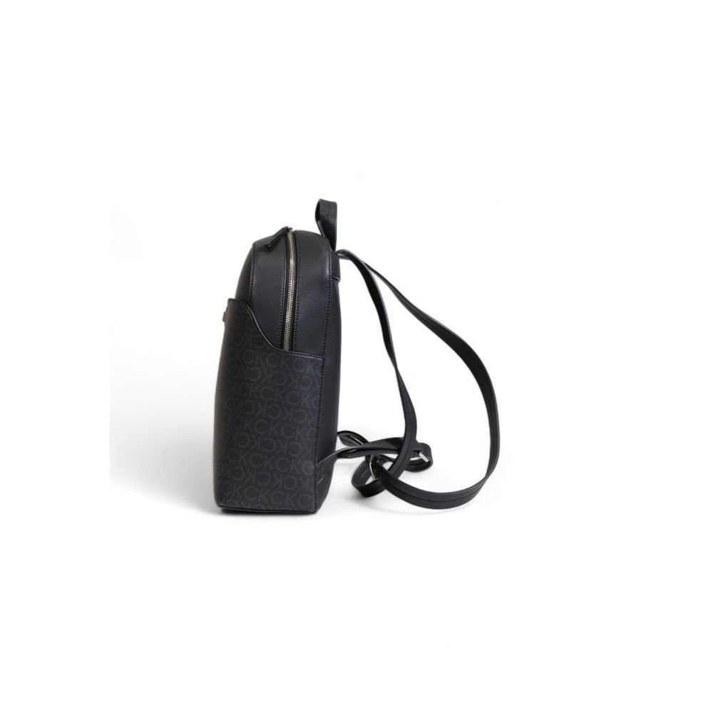 Calvin Klein Black Recycled Polyester Women's Backpack Size ONE SIZE - 3 Thumbnail