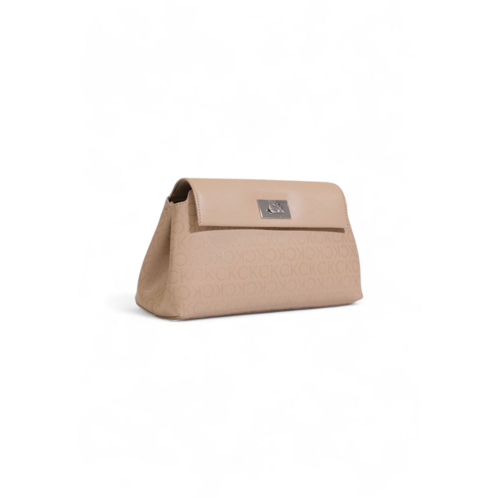 Calvin Klein Beige Recycled Polyester Women's Handbag Size ONE SIZE - 4 Thumbnail