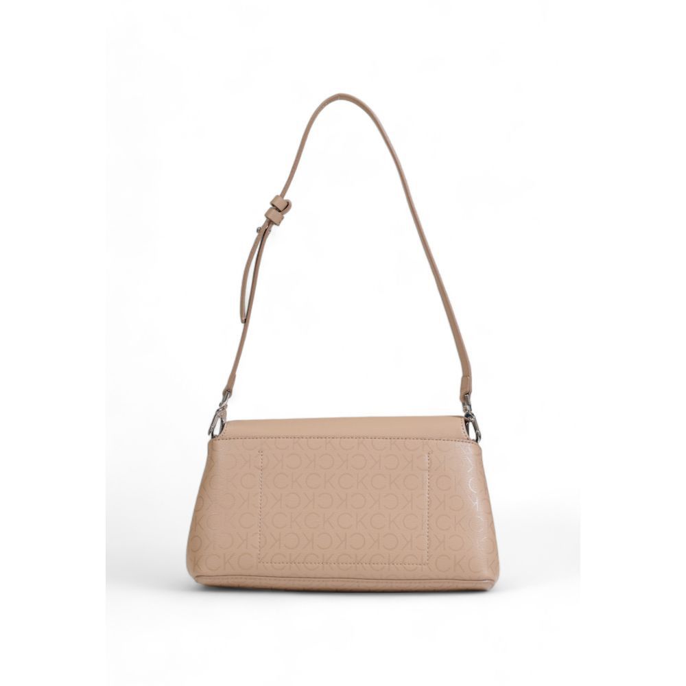 Calvin Klein Beige Recycled Polyester Women's Handbag Size ONE SIZE - 2 Thumbnail