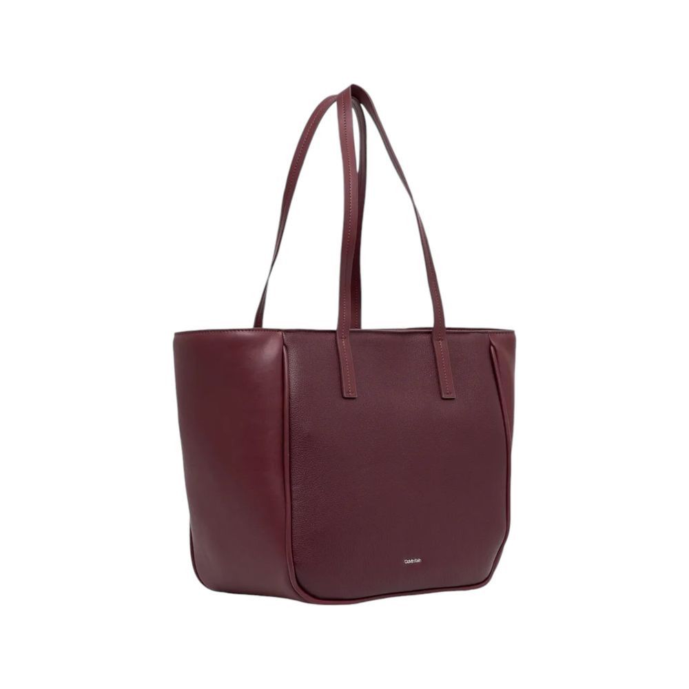 Calvin Klein Bordeaux Polyethylene Women's Handbag Size ONE SIZE - 2 Thumbnail