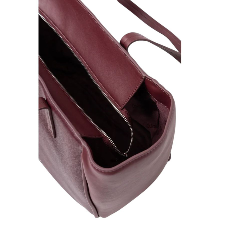 Calvin Klein Bordeaux Polyethylene Women's Handbag Size ONE SIZE - 4 Thumbnail