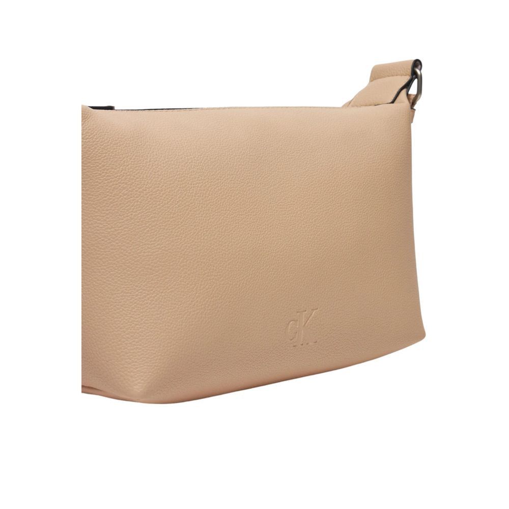 Calvin Klein Beige Polyethylene Women's Handbag Size ONE SIZE - 3 Thumbnail