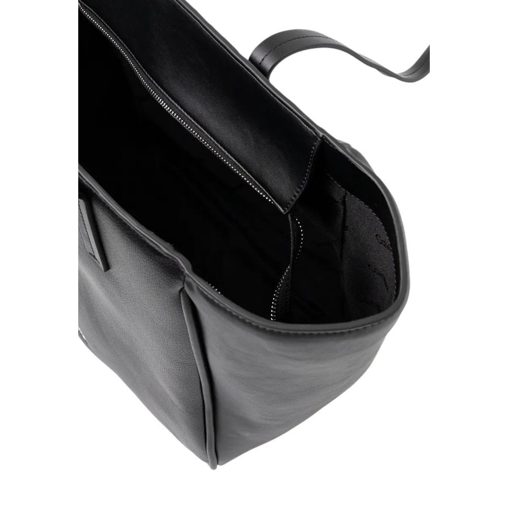 Calvin Klein Black Polyethylene Women's Handbag Size ONE SIZE - 4 Thumbnail