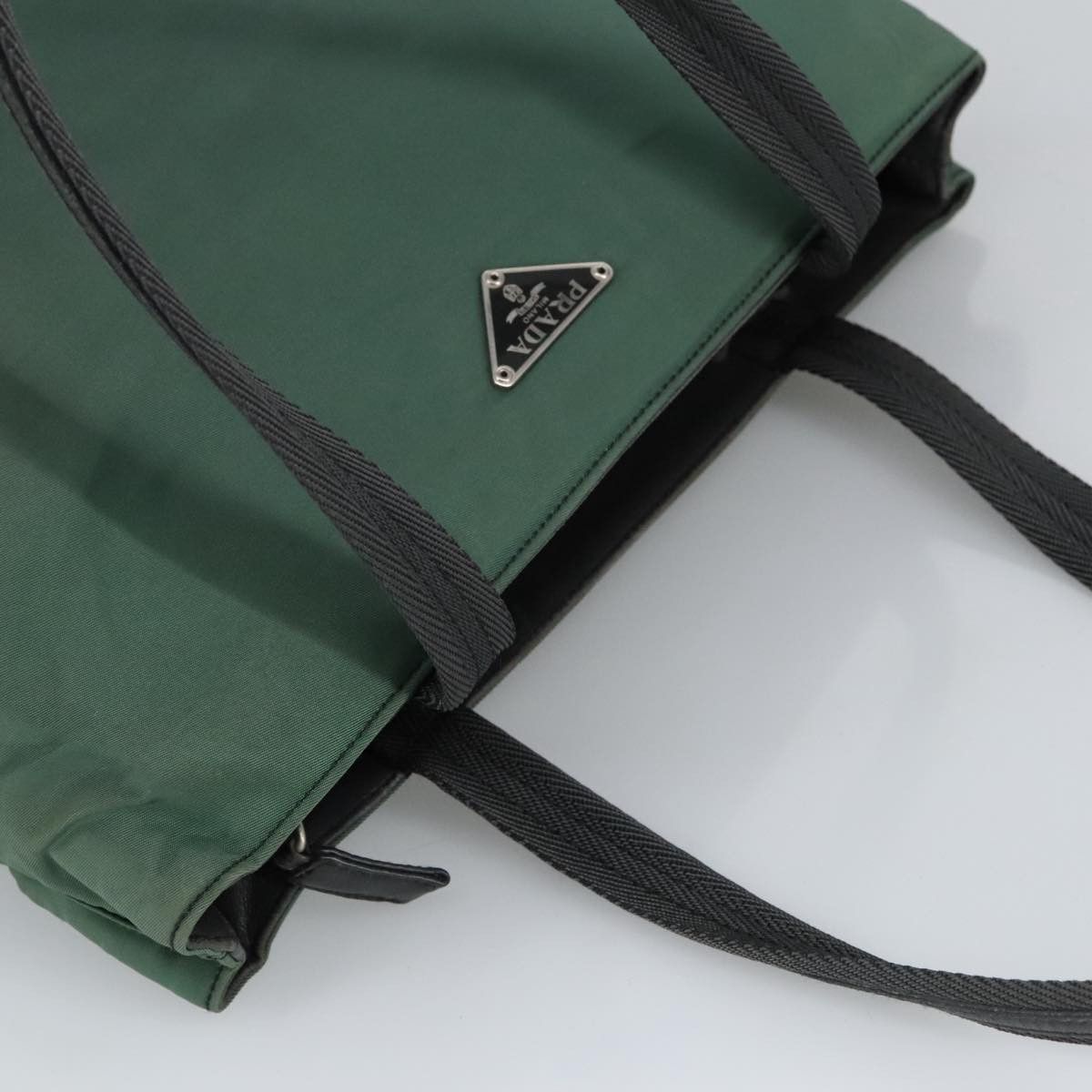 Prada Tessuto Khaki Synthetic Tote Bag (Pre-Owned) Size ONE SIZE - 6 Thumbnail