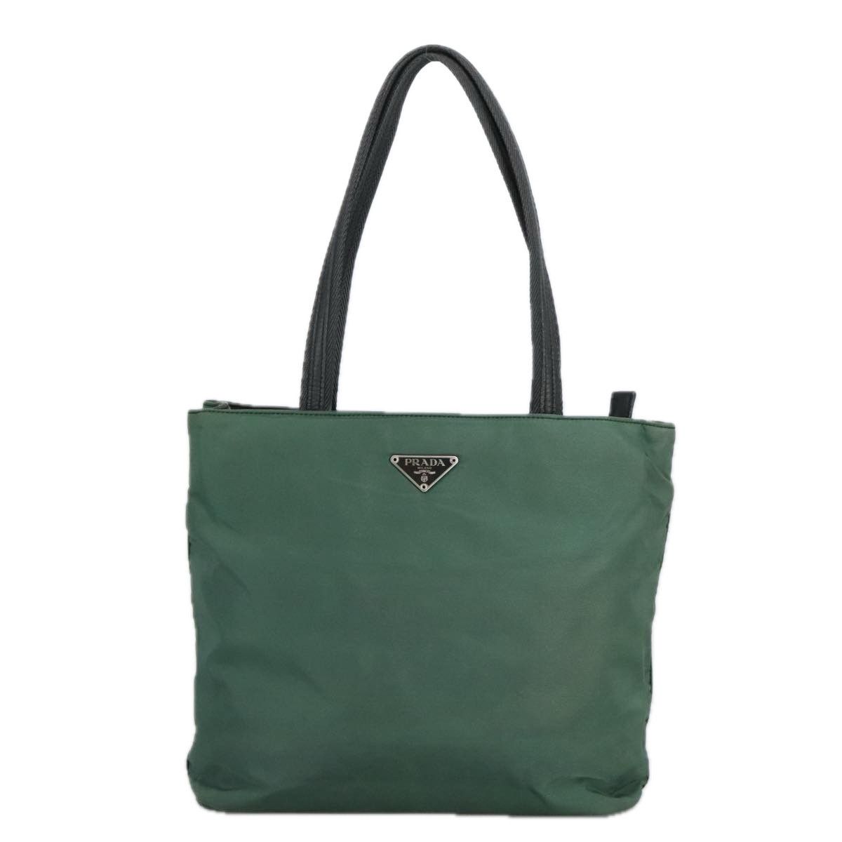 Prada Tessuto Khaki Synthetic Tote Bag (Pre-Owned) Size ONE SIZE - 2 Thumbnail
