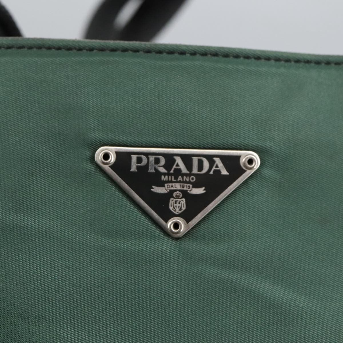 Prada Tessuto Khaki Synthetic Tote Bag (Pre-Owned) Size ONE SIZE - 14 Thumbnail