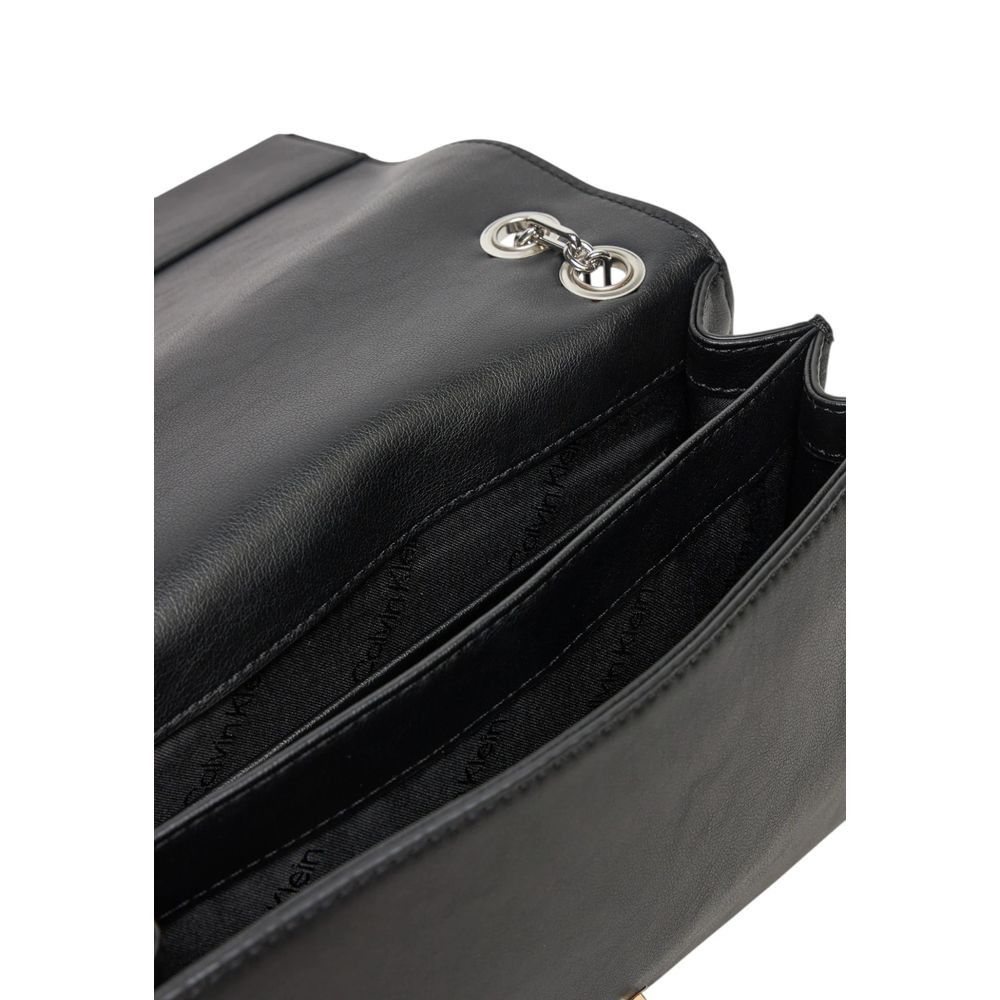 Calvin Klein Black Recycled Polyester Women's Handbag Size ONE SIZE - 4 Thumbnail
