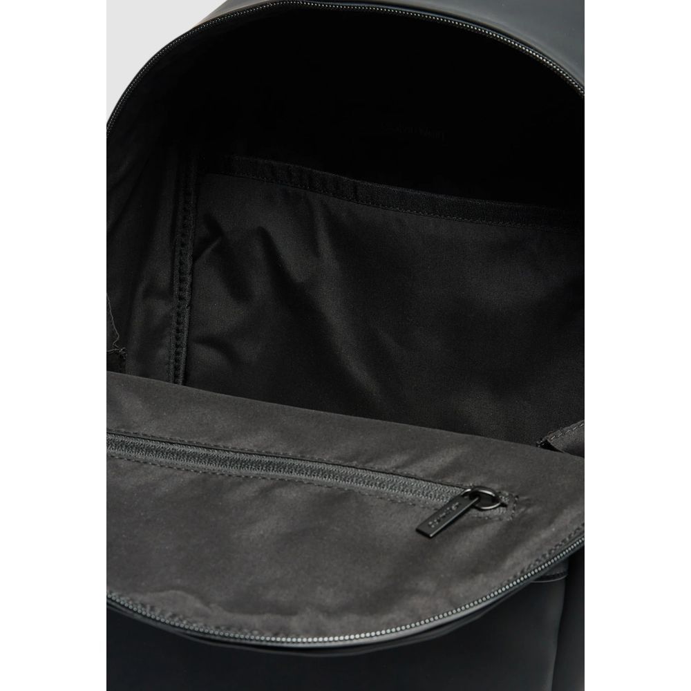 Calvin Klein Black Polyester Men's Backpack Size ONE SIZE - 5 Thumbnail
