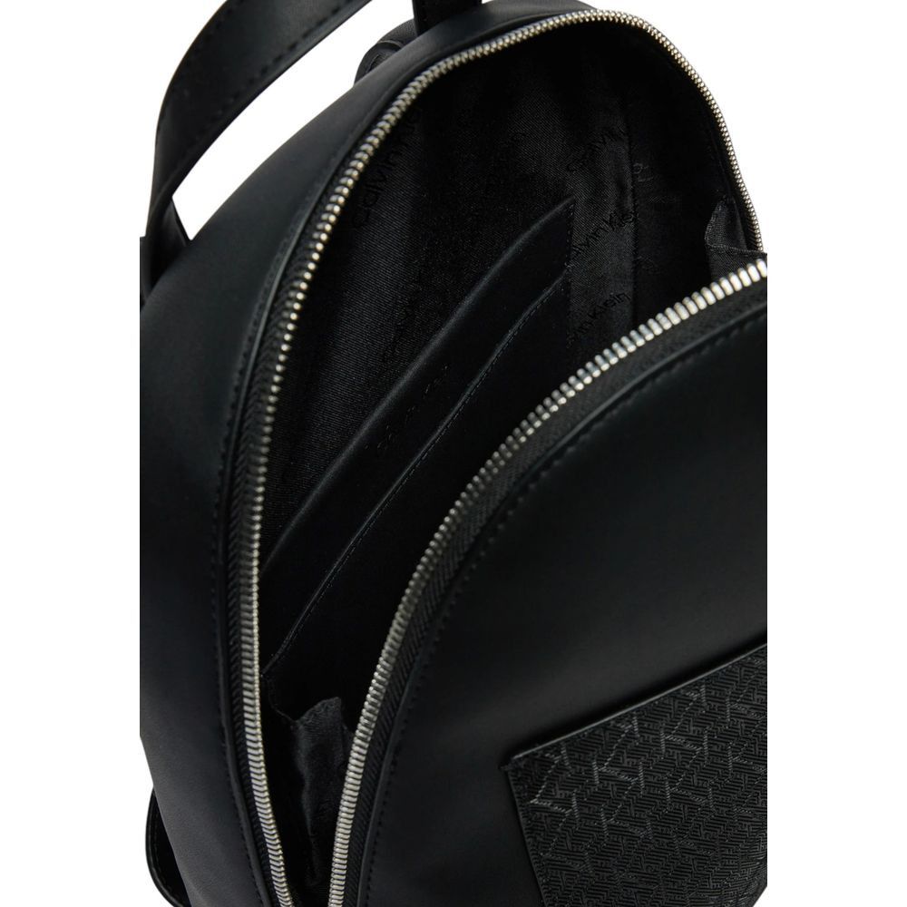 Calvin Klein Black Polyethylene Women's Backpack Size ONE SIZE - 4 Thumbnail